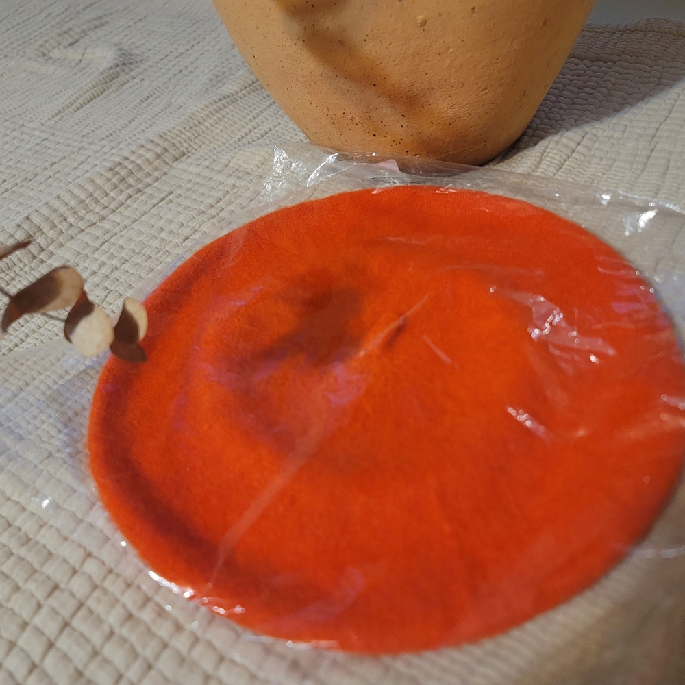 Vibrant Orange Beret